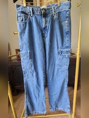 Vtg Y2K GAP Cargo Flare Jeans